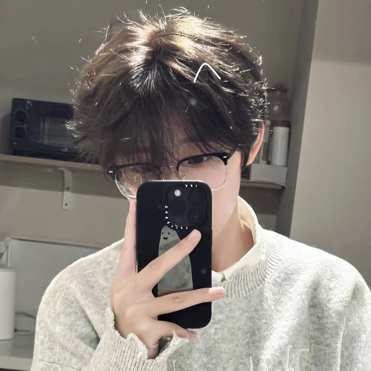 differential broken hair men‘s short straight hair handsome natural wig personality fluffy hair cover korean style daily full top hairstyle