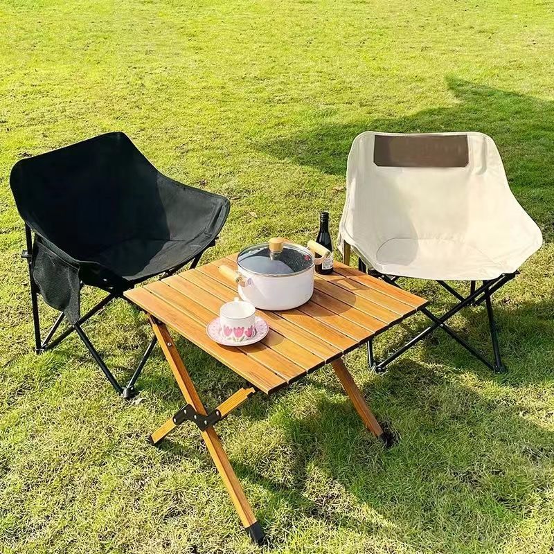 outdoor durable folding chair thickened oxford cloth fisherman stool portable moon chair outdoor dinner park chair