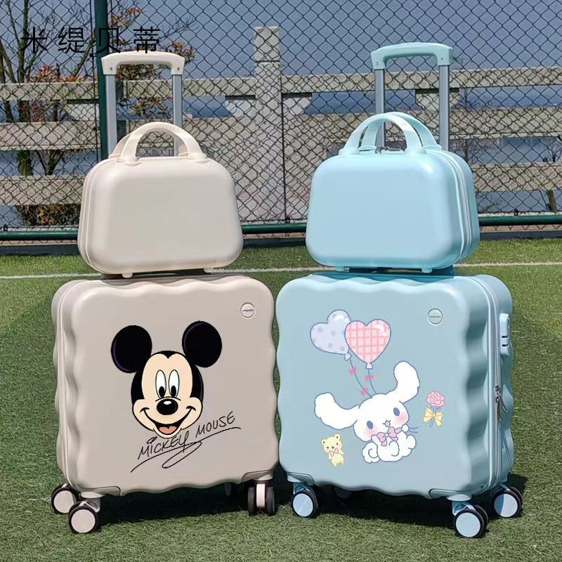 student version boarding luggage small lightweight 18 trolley case 20 cute suitcase universal wheel children password suitcase