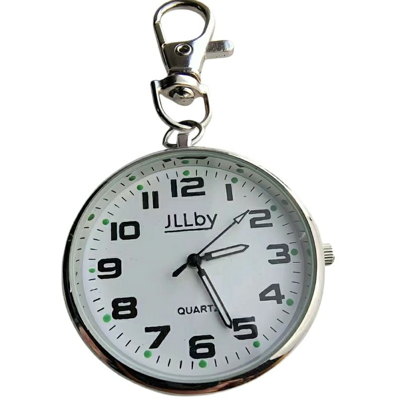 simple keychain dial digital nurse student exam pocket watch luminous portable civil servant clear pocket watch elderly