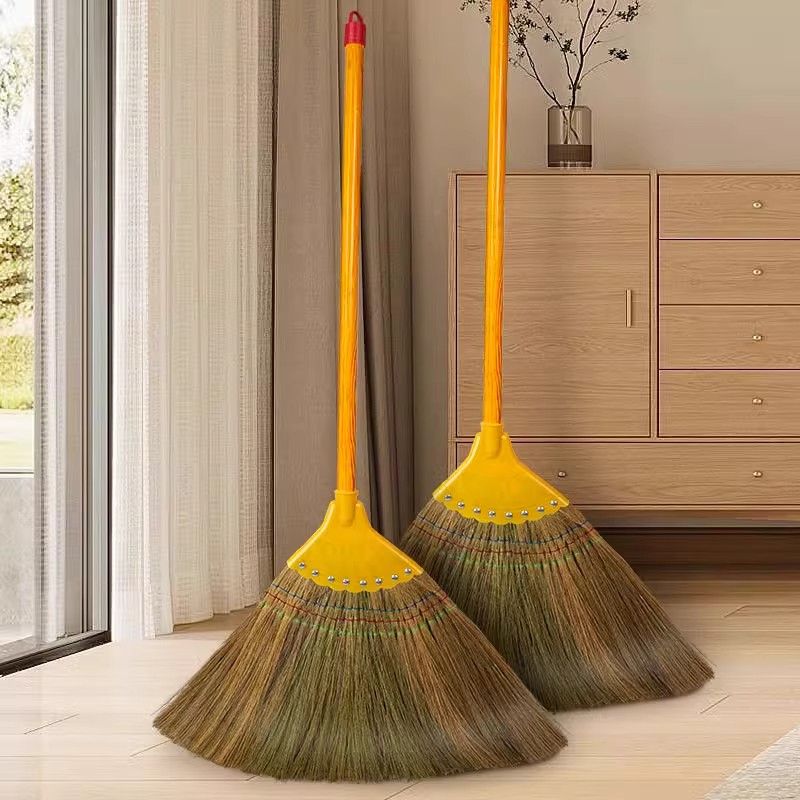 handmade mango grass thick broom no lint household non-stick broom floor old-fashioned soft fur thickened long section