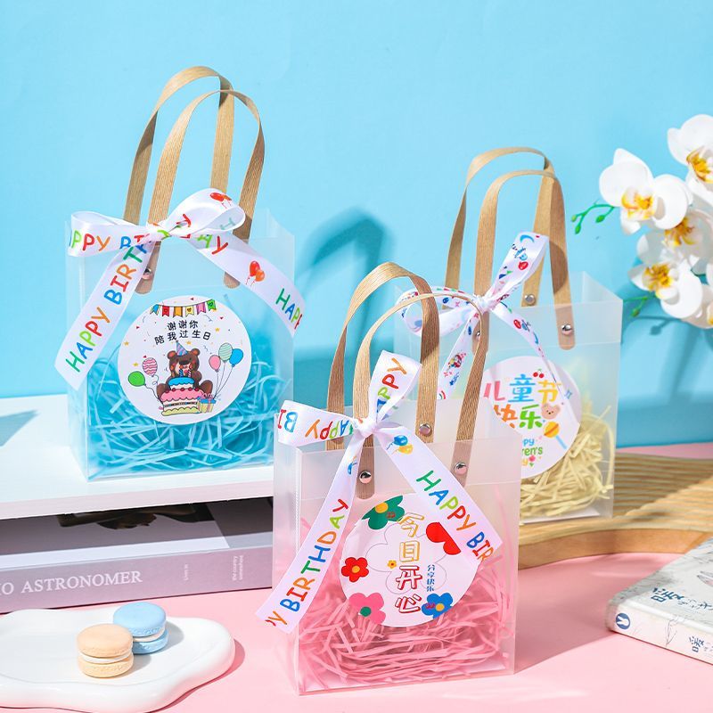 thank you for accompanying me on birthday kindergarten gift bag hand gift birthday gift bag children‘s day handbag