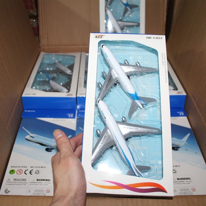 simulation alloy warrior aircraft model sound 777 airbus a380 suit gift box mechanism kindergarten gifts