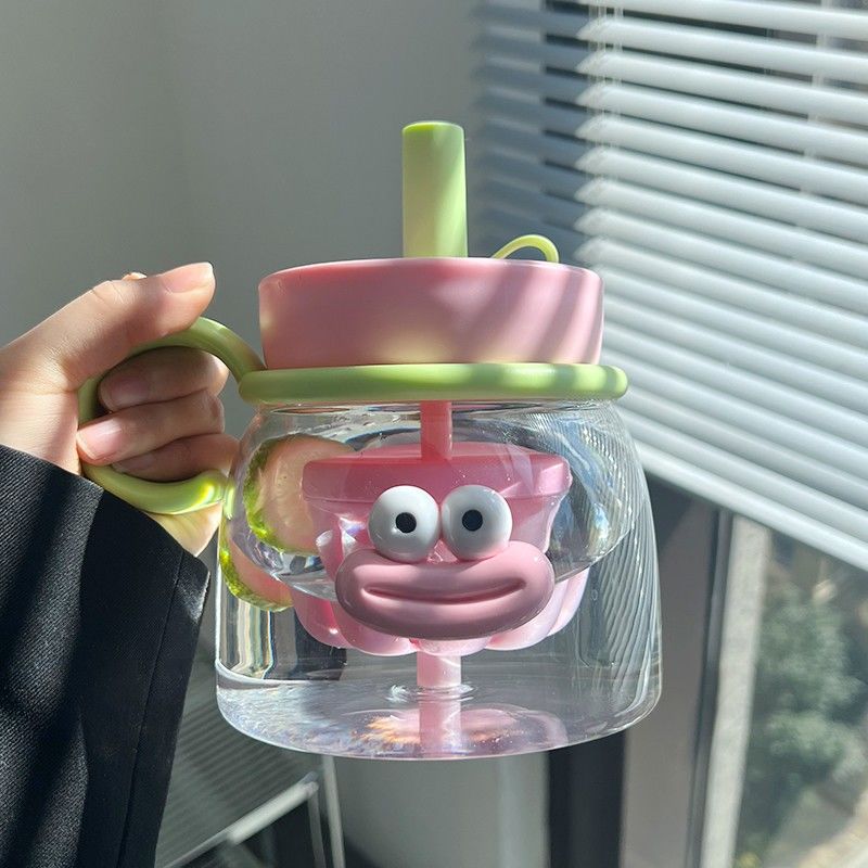 water cup for girls good-looking cute with tea infuser large capacity kettle 2024 new summer plastic cup with straw