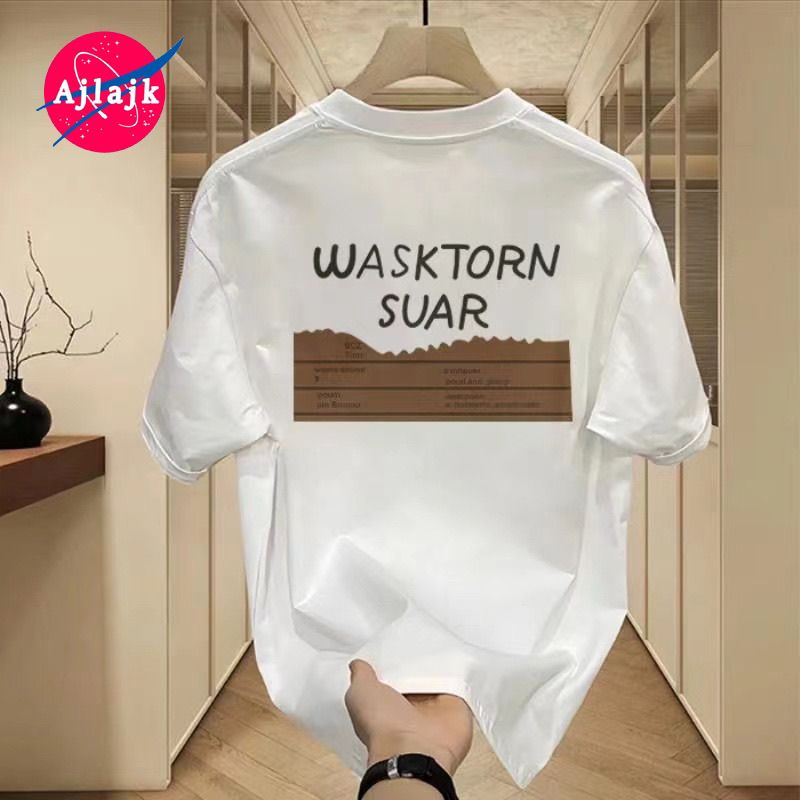 summer 2024 men‘s short sleeved t-shirt t-shirt trendy internet hot new cotton all-match super hot trendy brand couple half sleeve short sleeved t-shirt