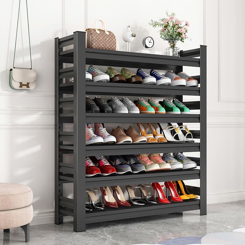 household indoor door steel shoe rack simple multi-layer large capacity steel frame space-saving economical household shoe cabinet