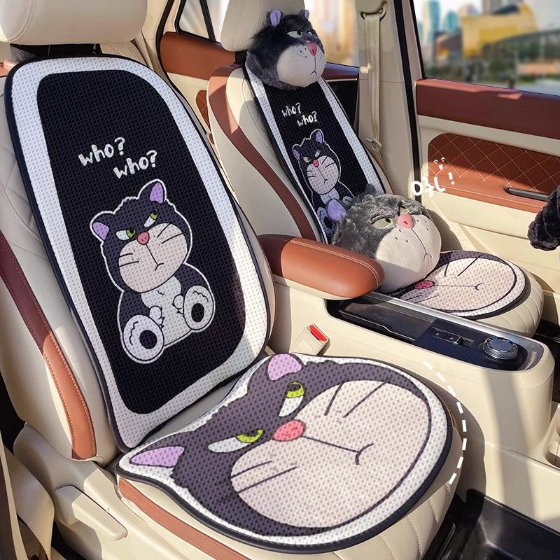 car seat cushion four seasons universal breathable cartoon lucifer  car seat cushion online influencer cute car seat cushion summer