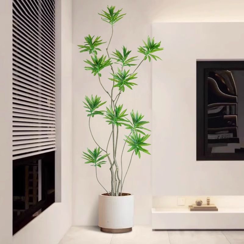 large artificial green plant bionic potted lily fake trees plant high-end affordable luxury indoor living room decoration flowers ornaments