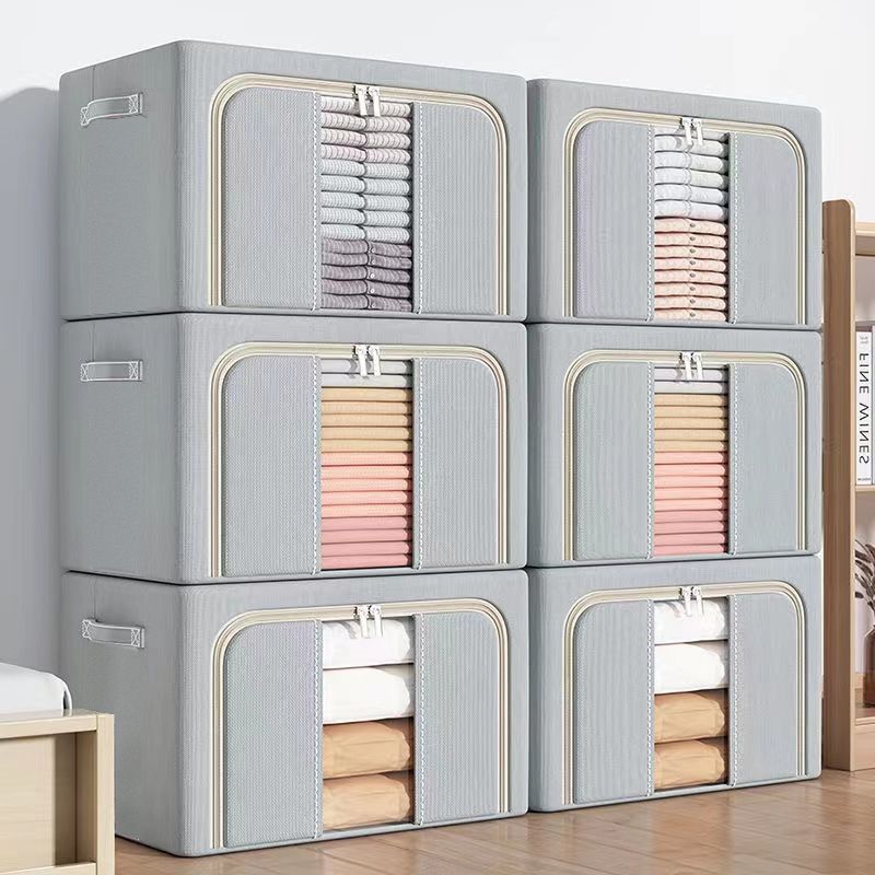 oxford cloth storage box foldable thickened quilt clothes household large capacity fabric storage box finishing basket