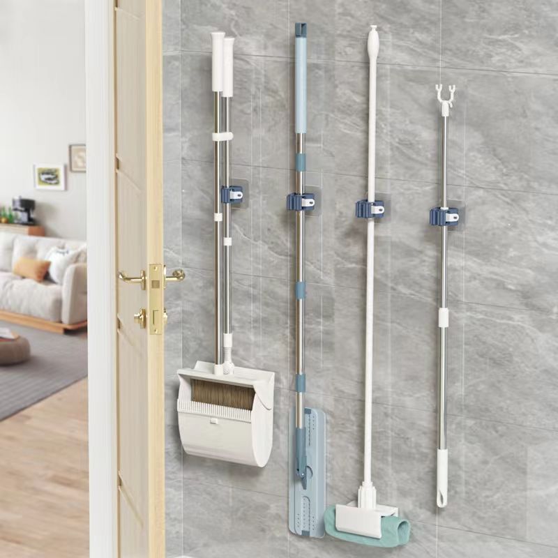 mop wall hanging clip mop holder mop hook kitchen bathroom storage fantastic wall bathroom mop rack