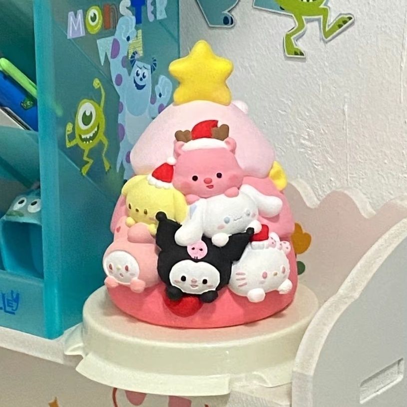 3d aromatherapy gypsum sanrio tower christmas tree jenga car room desktop decoration plaster doll coloring