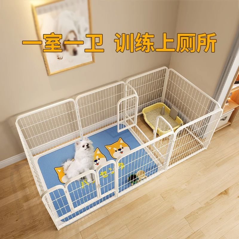 dog dog crate dog playpen home indoor medium large dog dog crate pet fence free assemblage zone isolation door