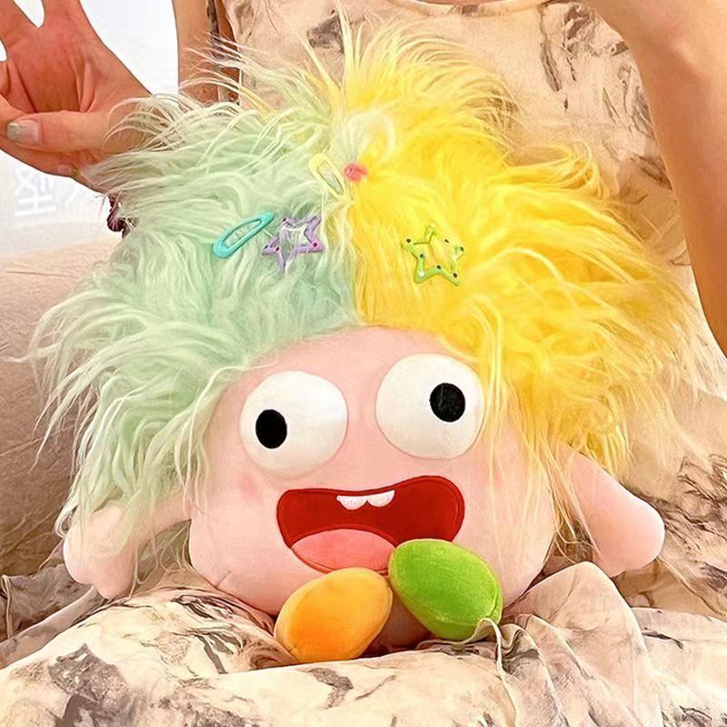 popular dopamine exophthalmos crazy doll plush toy doll funny big eye doll bed pillow birthday gift for women