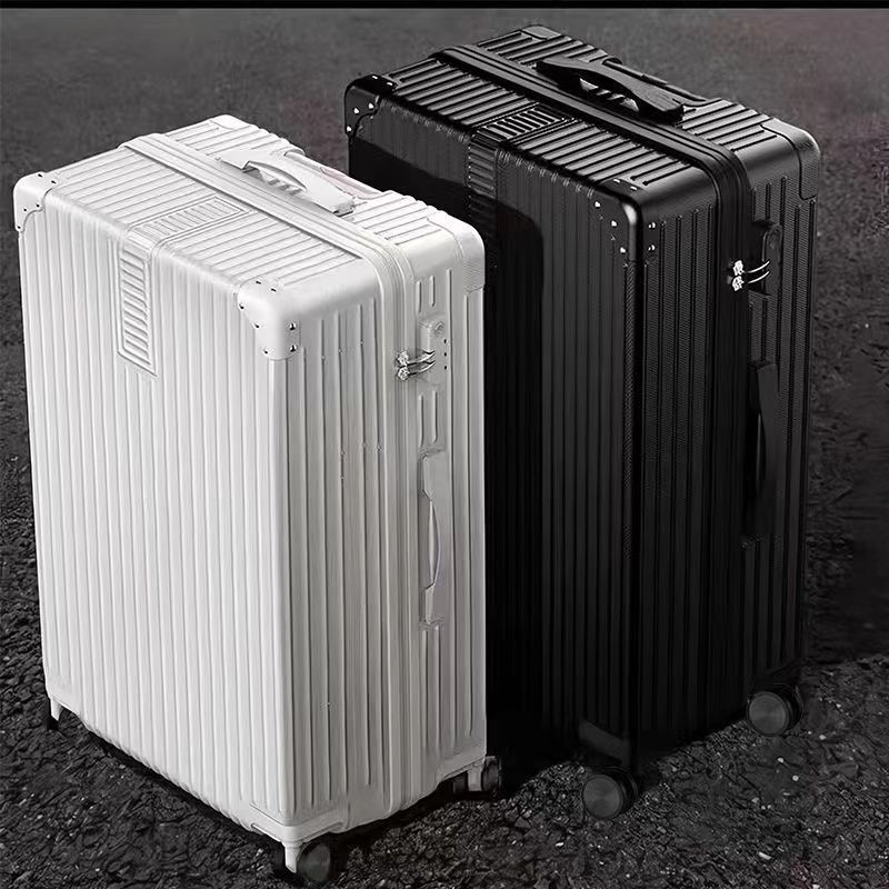 luggage 2024 new durable retro mute universal wheel trolley case student large capacity password suitcase