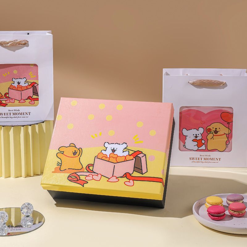 exquisite lines puppy gift box empty box cartoon cartoon birthday gift box gift box for girlfriend boys