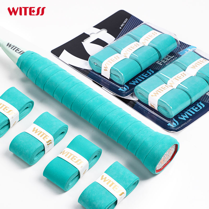 witess frosted flat grip tape professional badminton racket sweat absorbing sticky damping belt tennis rackets bar tape thin