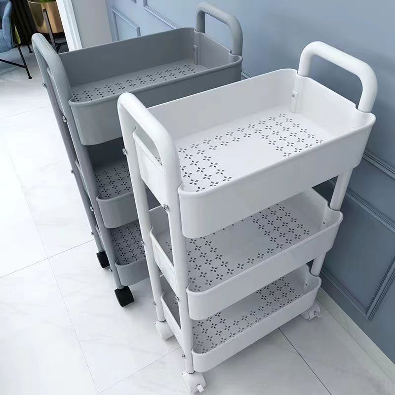 [storage rack trolley] kitchen floor multi-layer snack baby living room bedroom bathroom mobile storage