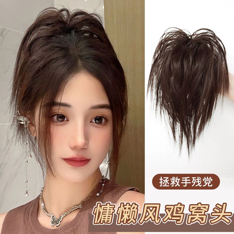 chicken coop hair ring simulation grip fluffy hot girl chicken feather hair claw bun hair ornament fountain height ponytail hairpin