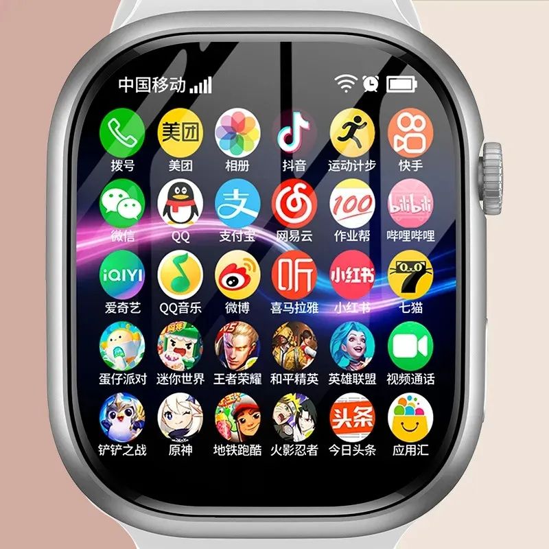 smart phone watch free download multi-functional black technology card-inserting internet play king game children‘s watch