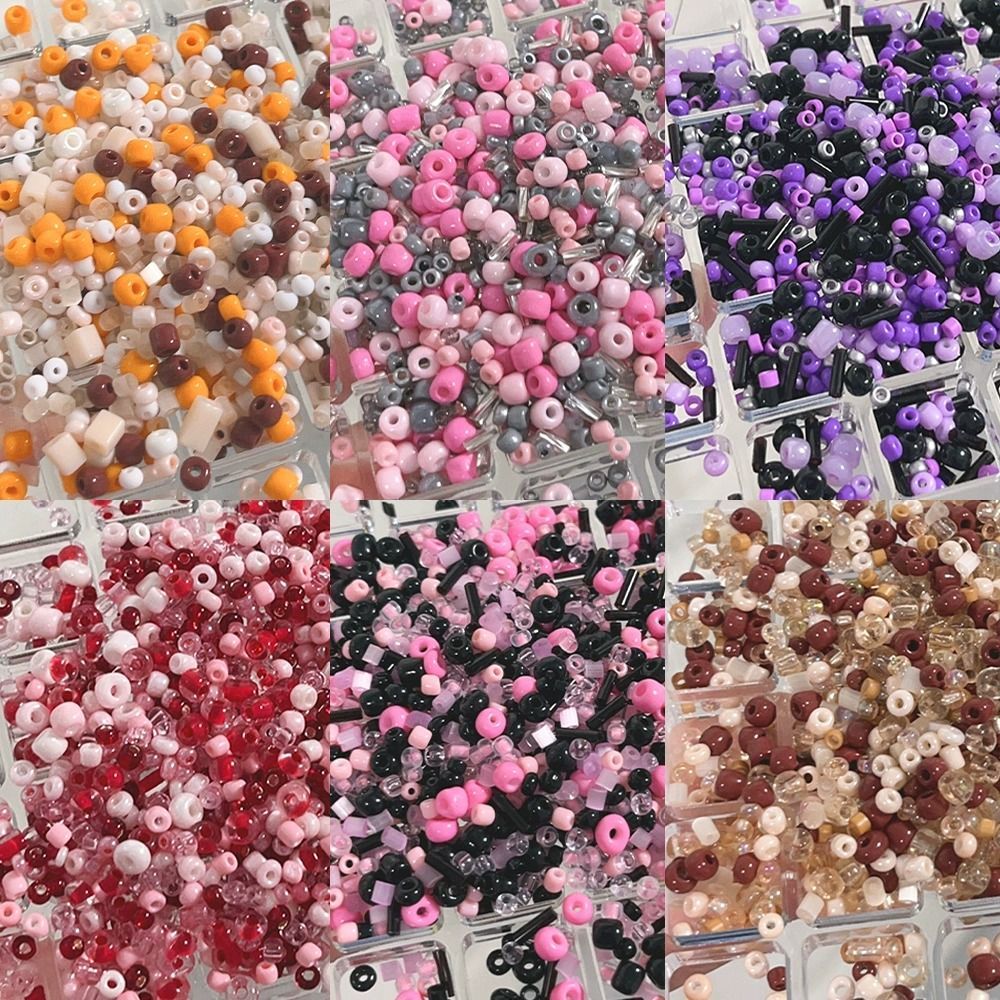 [mixed color bead] 20g sweet cool ins style glass beads bead scattered beads diy handmade beaded necklace bracelet material