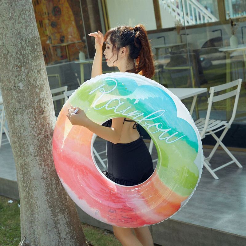 swimming ring adult and children thickened men‘s and women‘s inflatable internet celebrity life buoy adult water wing baby beginner underarm swimming ring