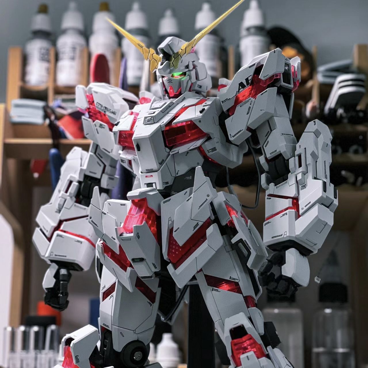 unicorn gundam assembled model hg strong attack free red heresy garage kits ornaments children‘s gift big class mg mech