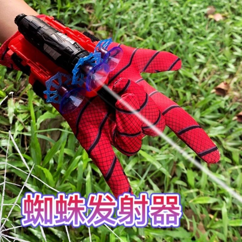 spider silk transmitter gloves spinning man 6 years old 8 boys can launch soft bullet gun black technology boys children‘s toys