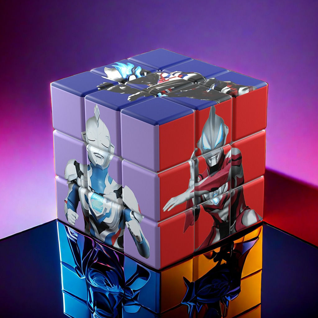 ultraman cartoon style new celozeta rubik‘s cube children‘s intelligence-enhancing exercise thinking toys