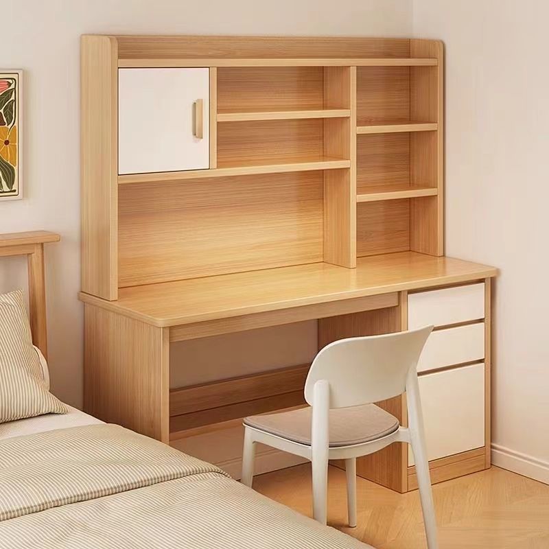 desktop computer desk simple bookshelf desk integrated combined bookcase simple modern bedroom learning writing table