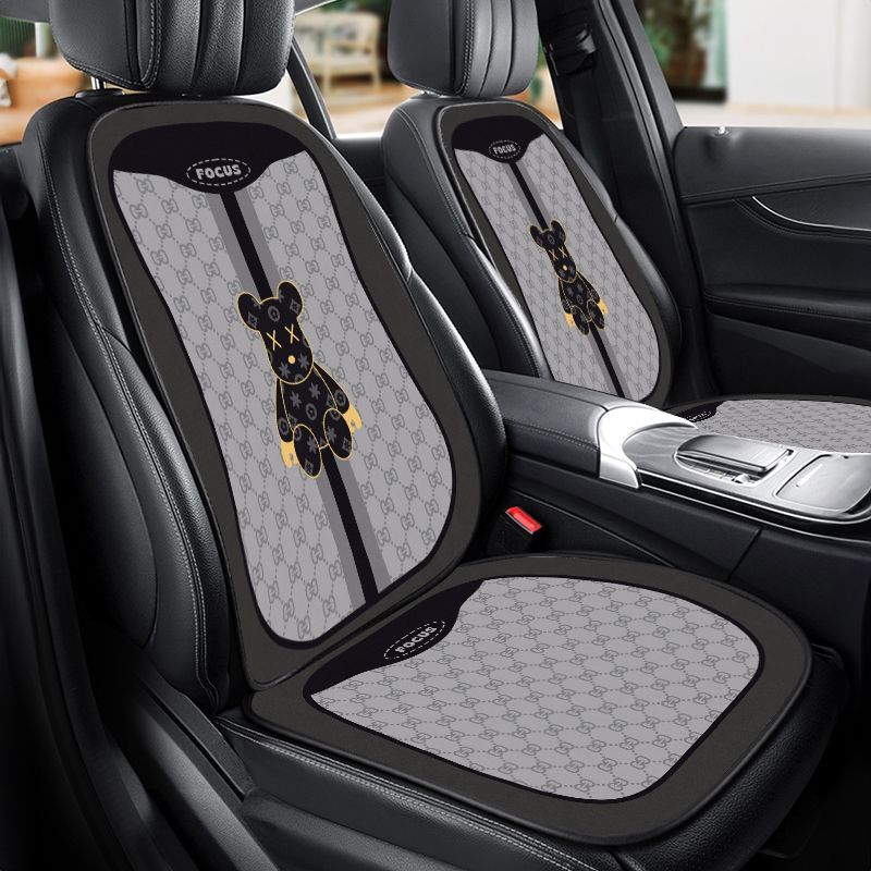 car cushion fashion brand four seasons universal seat cushion breathable cartoon driving seat cushion full set of backrest cushion in car