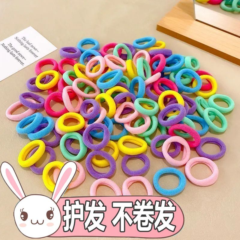 no hair hurt baby hair rope towel ring children rubber band tie hair colorful hair band rubber band good elasticity girl