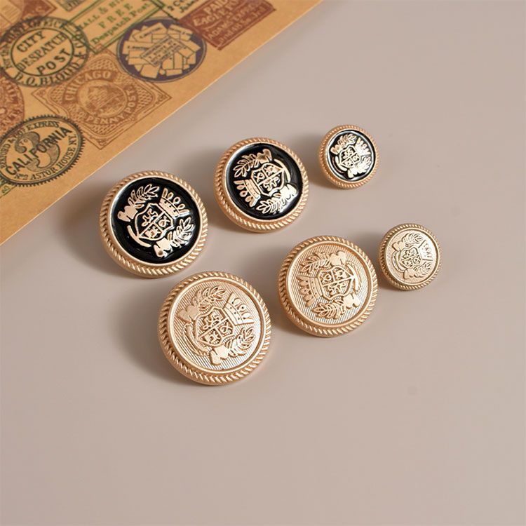 metal button top button high-end coat clip women‘s woolen trench coat cufflinks suit jacket trouser buttons round button