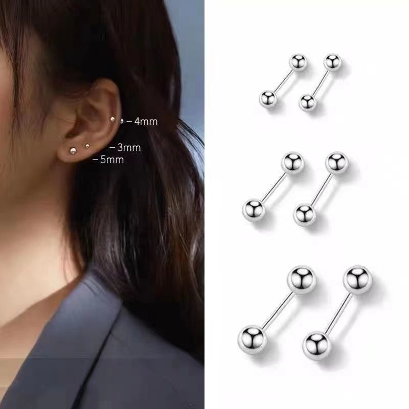 anti-allergy medical surgery titanium alloy titanium steel ear studs women men ear-caring resin female earring bone nail earrings earrings