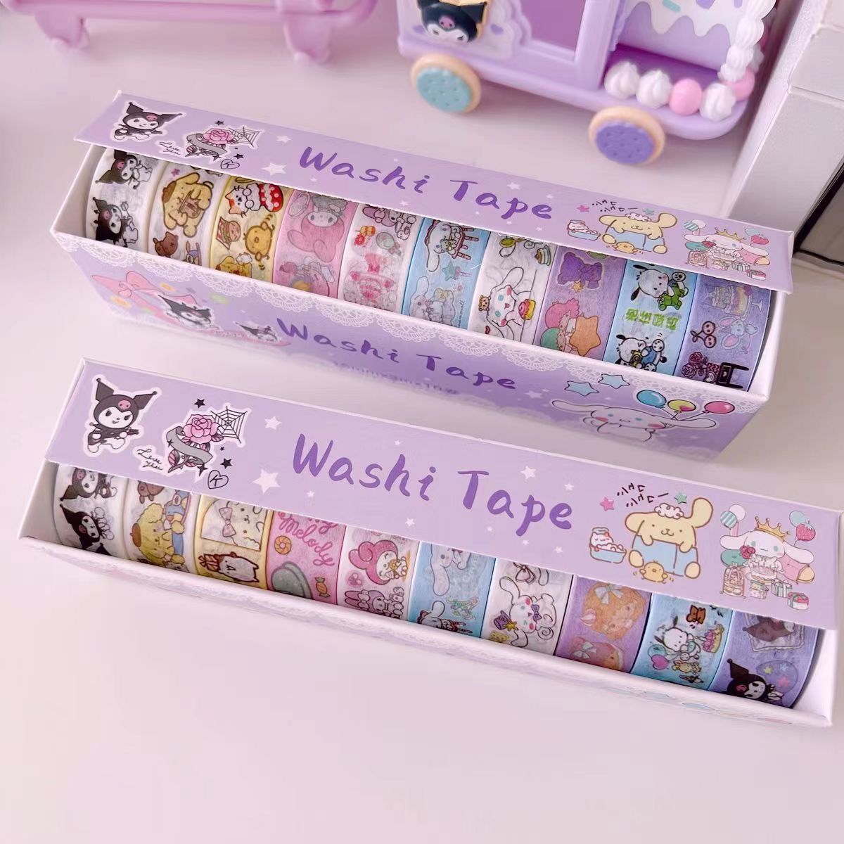 sanrio tape clow m tape notebook melody tape small fried glutinous rice cake stuffed with bean paste japanese paper journal tape hand account gift box