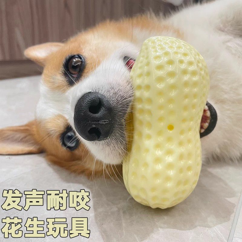 dog toy sound peanut bichon relieving stuffy corgi decompression artifact pet puppy molar small pet dog simulation