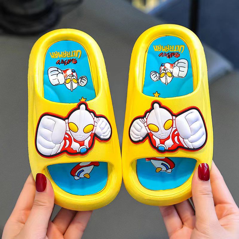 [genuine goods ultraman] children‘s slippers summer boy little child soft bottom non-slip interior home baby sandals