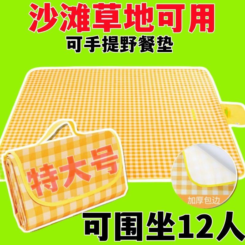 picnic outdoor moisture proof pad portable spring outing mat ins camping mat new music festival picnic must-have product