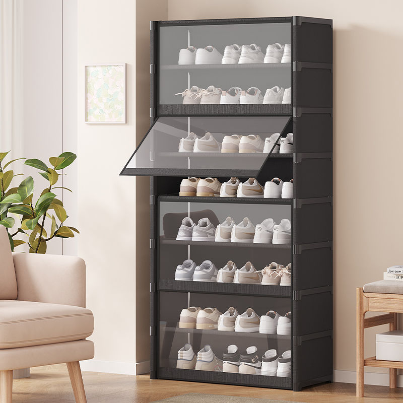 shoe cabinet doorway entrance wall-mounted multi-layer dustproof shoe cabinet household shoe rack see-through shoe storage cabinet storage cabinet