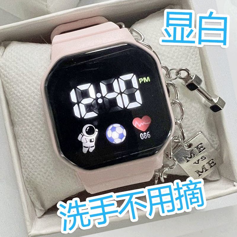 girls‘ watch children‘s student watch junior high school nantong luminous girl waterproof student white electronic girl high-end