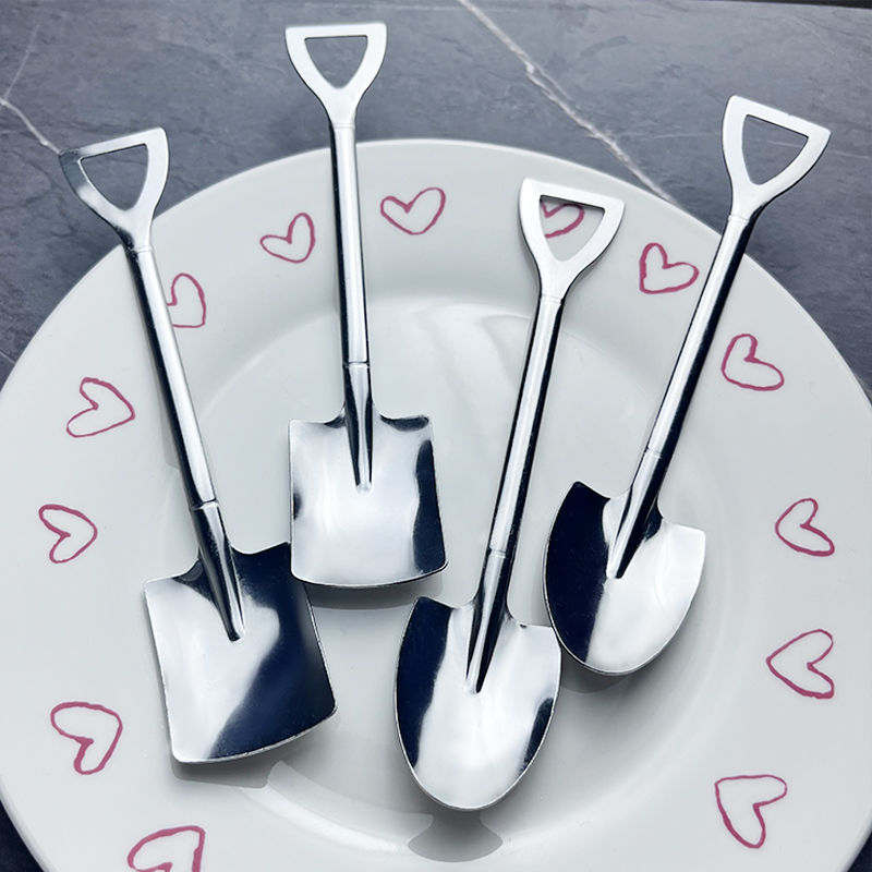 creative shovel spoon doraemon dedicated spoon stainless steel shovel retro spoon internet celebrity dessert spoon cake spoon wholesale