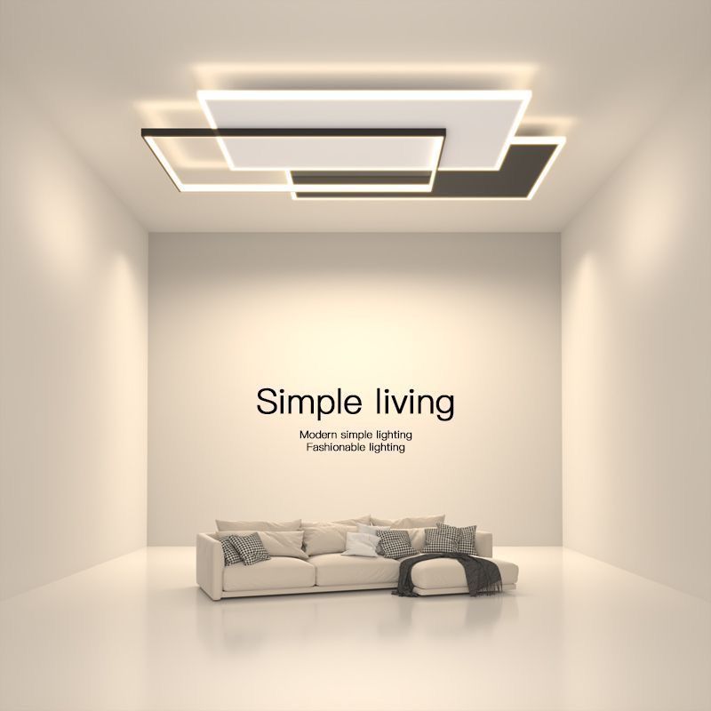 lamp in the living room 2024 ceiling lamp whole house package combination guangdong zhongshan lamp collection simple modern atmosphere