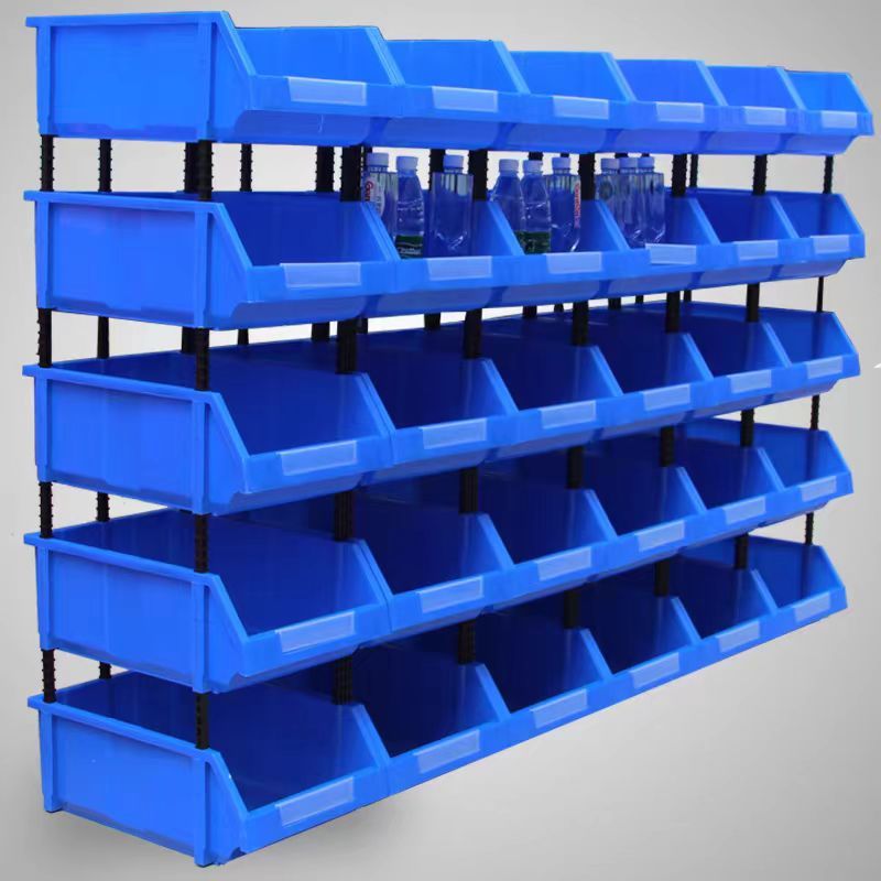 plastic combined spare parts box material box pipe fitting box screw box shelf multi-layer storage box oblique plastic box