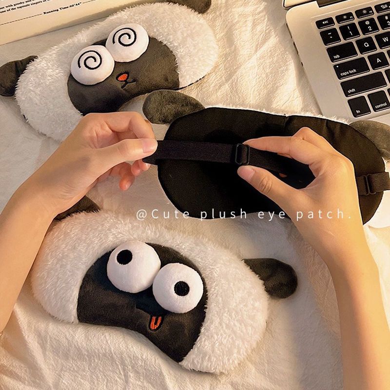 blackout sleep sleeping cartoon funny cute lamb eye mask for girls special adjustment squeeze head lunch break