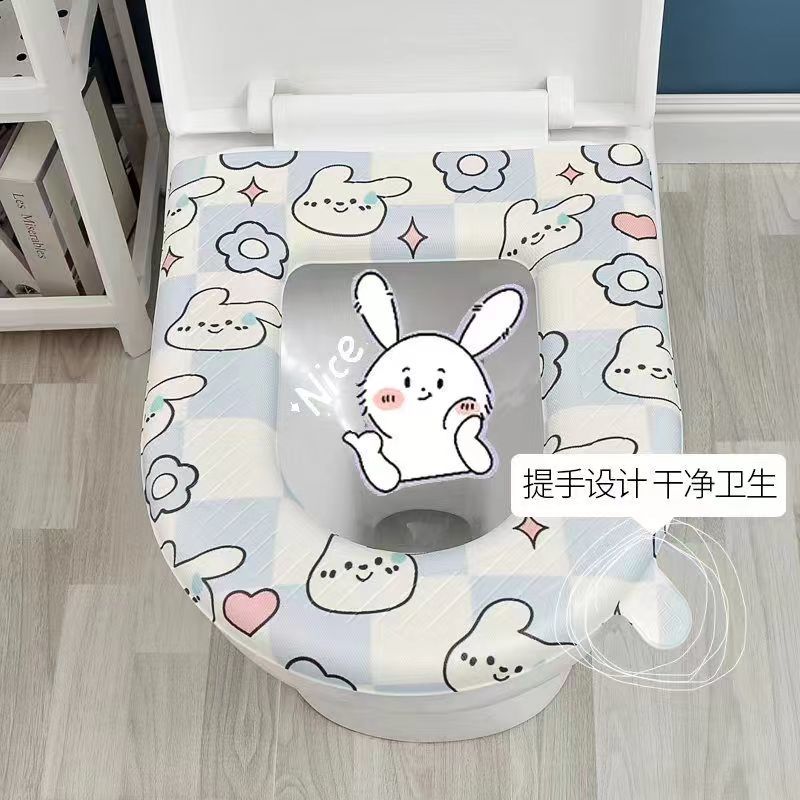 eva household waterproof toilet seat cover pad thickened cute four seasons toilet universal ferrule erasable portable washable