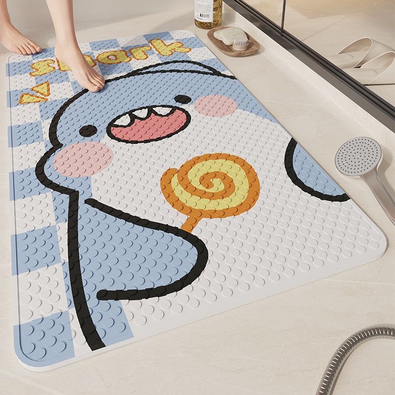 bathroom mats bathroom toilet sucker foot mat shower room toilet bath drop-resistant children baby non-slip mat