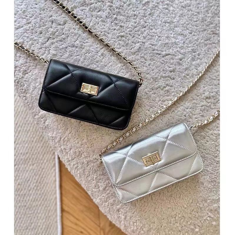 cell phone bag women‘s 2024 new fashion classic style rhombus niche high-grade chain bag shoulder messenger bag