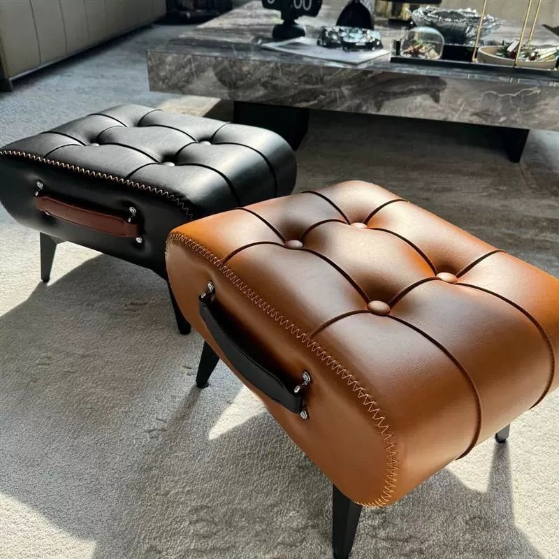 shoes changing home doorway stool soft bag internet celebrity pedal light luxury coffee table low stool sofa living room entrance simple soft seats