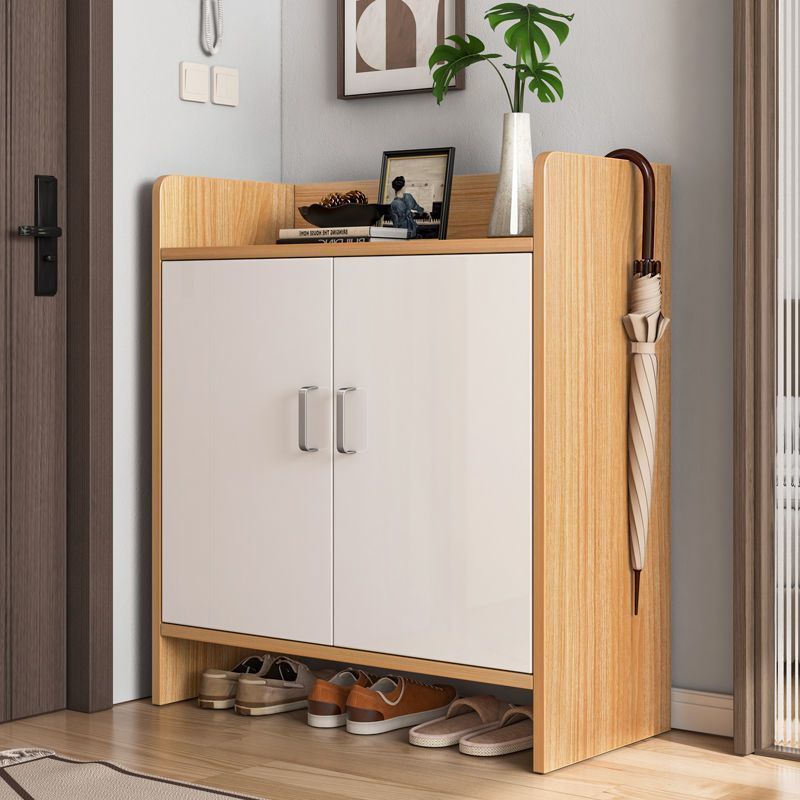 shoe cabinet simple modern hall cabinet imitation solid wood shoe rack simple doorway shoe cabinet economical hallway locker