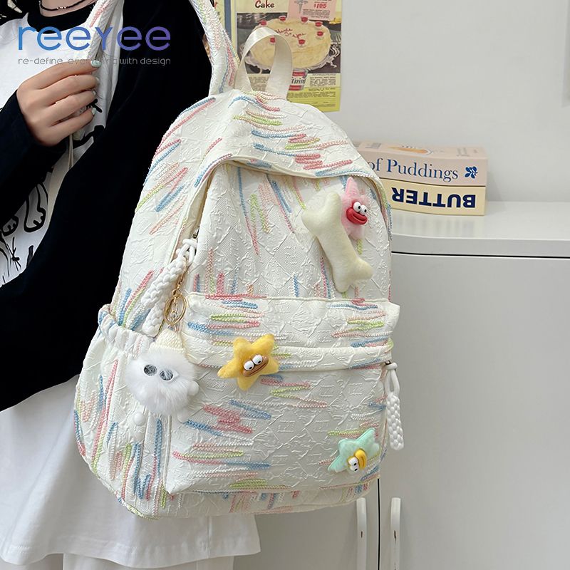 new good-looking girls college students ins cute schoolbag cute girl girls backpack all-matching early high school backpack