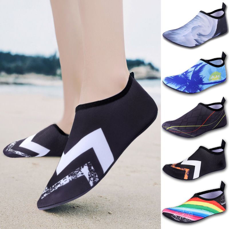 beach shoes men‘s and women‘s diving snorkeling socks children‘s wading river trekking swimming shoes soft shoes non-slip cut-resistant barefoot skin-friendly shoes